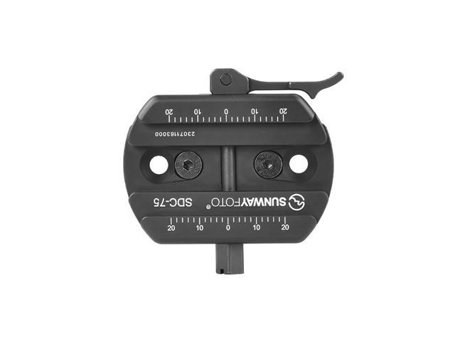 SunwayFoto SDC-75 75mm Universal Arca Swiss to Picatinny Adapter Clamp