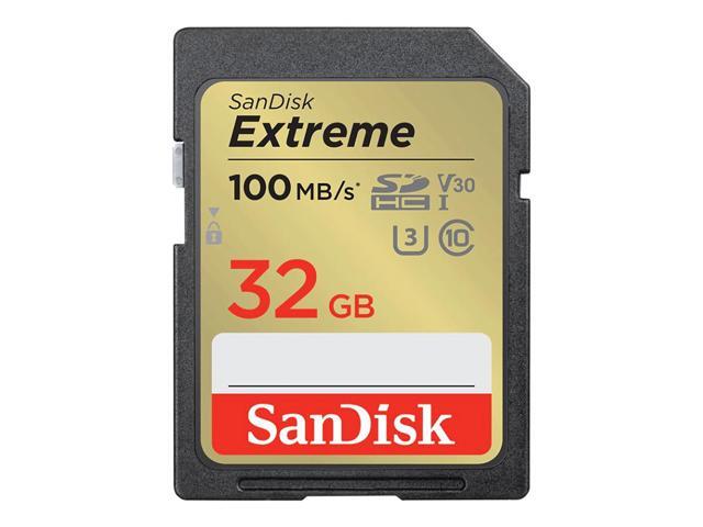 SanDisk Extreme 32GB UHS-I U3 SDHC Memory Card #SDSDXVT-032G-GUCIN