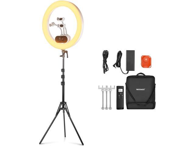 Neewer RH100B 19' 100W High Power Bi-Color LED Ring Light Kit #10106338