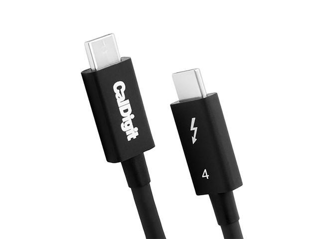 CalDigit 2.6' 100W Thunderbolt 4 USB-C Cable, Black #TB4-P08B-540