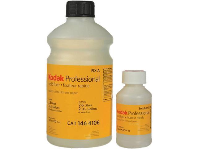 Kodak Liquid Rapid Fixer Solution A and B for Black & White Film/Paper, 1 Gallon