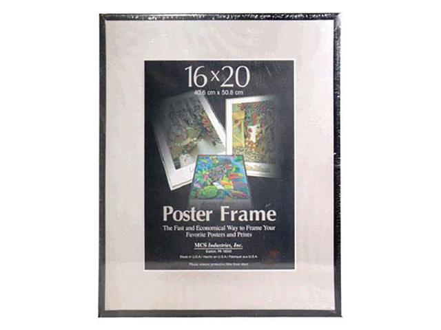 MCS Acrylic & Corrugated Back Poster Frame for a 16x20' Photograph, Black #22630