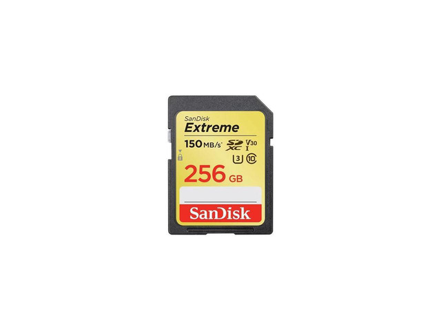 SanDisk 256GB Extreme SDXC V30 UHS-I U3 Memory Card