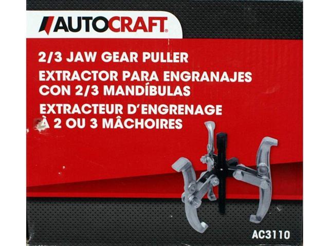 Autocraft 2/3 Jaw Gear Puller with 3-1/4-Inch Reach X 7-Inch Spread