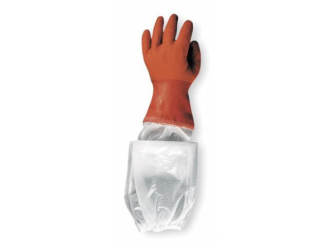 SHOWA 640L-09 25' Chemical Resistant Gloves with Vinyl Sleeve, PVC, L, 1 PR