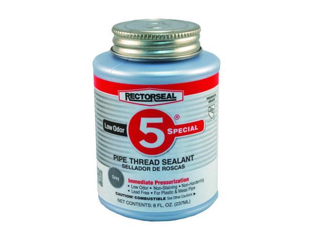 Rectorseal Paste Pipe Thread Sealant, 40° to 125°F Temp. Range, Gray, 8 oz.