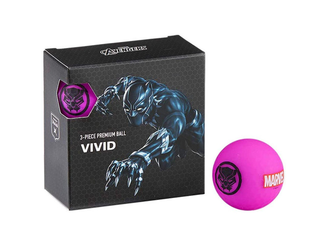Volvik 6211 Volvik Marvel Golf Balls 4pk-Black Panther