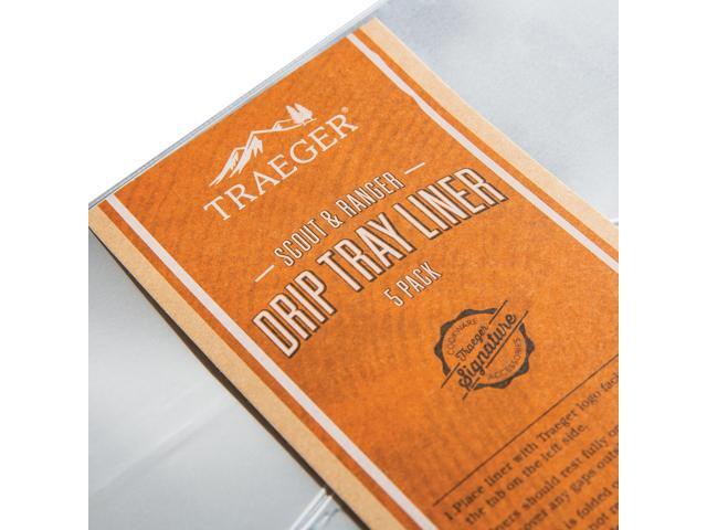 Traeger Aluminum Scout & Ranger Drip Tray Liner (5-Pack) BAC458