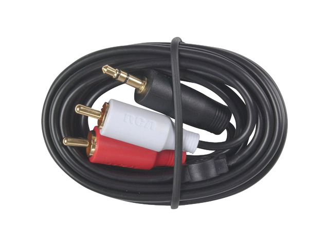 RCA 3 Ft. Single 3.5 mm Male RCA Y-Adapter AH205R