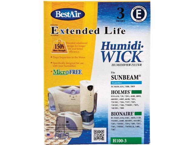 Best Air H100-3-5/H100-6 Extended Life Humidifier Filter, White photo