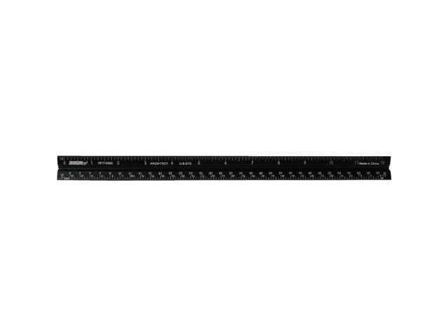 Johnson Level 12 In. Aluminum Architect's Straight Edge Ruler 1817-0000