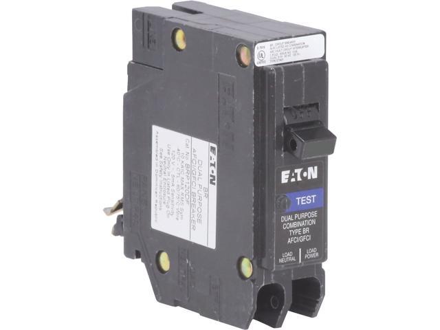 Eaton BR 20A Single-Pole AFCI/GFCI Circuit Breaker BRP120DF