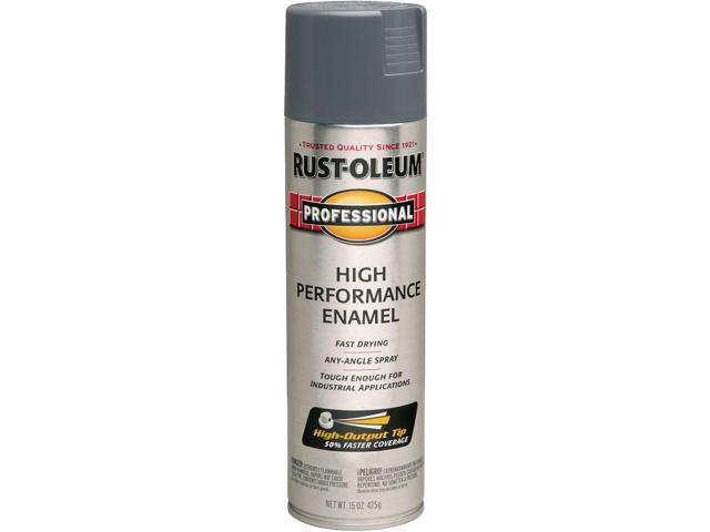Rustoleum Professional High Performance Topcoat Enamel Spray Paint, Dark Machine Gray