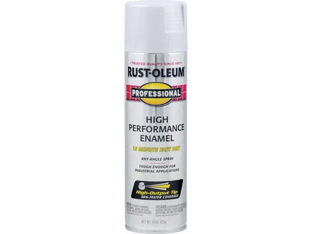 Rustoleum Professional High Performance Topcoat Enamel Spray Paint, 14 oz Aerosol Can, 14 sq-ft