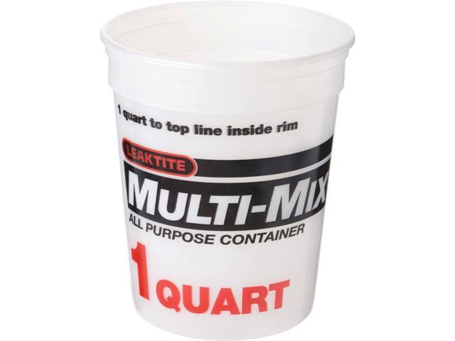 Photos - Other Garden Tools Leaktite 1 Qt. White Multi-Mix All Purpose Mixing And Storage Container 2M