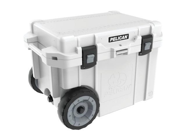 Pelican 45QW-1-WHT 45 qt Elite Cooler With Built in Wheels, White