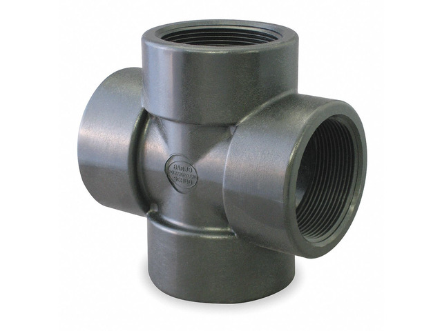ZORO SELECT CR050 1/2' FNPT Cross Sch 80