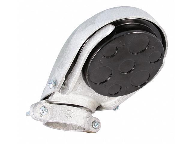 RACO 2412 EMT/IMC Cap, 3 in, Snap-On, Aluminum, Plain, Natural
