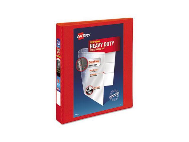 Avery - Heavy Duty 1" 3-Ring View Binders, One Touch EZD Ring - Red - image 8