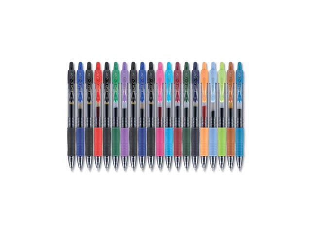 Pilot G2 Premium Retractable Gel Ink Pen Assorted Ink .7mm 20/Set 31294