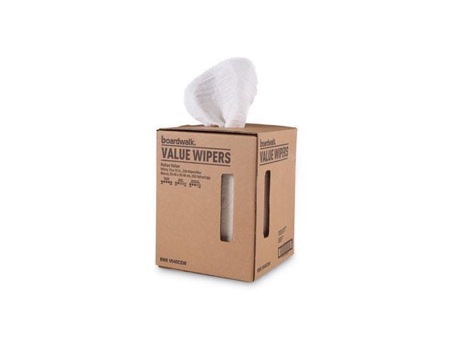 Boardwalk DRC Wipers White 10 x 12 200/Box V040CGW
