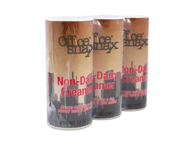 Office Snax Reclosable Powdered Non-Dairy Creamer 12 oz Canister 3/Pack 00020G