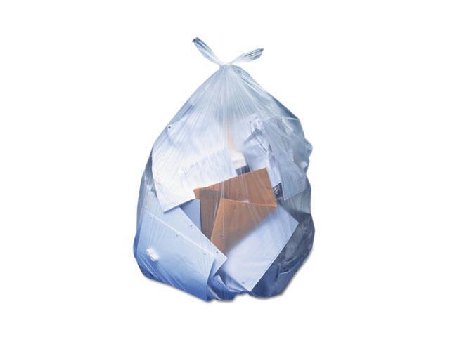 Low-Density Can Liners, 56 gal, 1.1 mil, 43 x 47, Clear, 100/Carton HERH8647SC