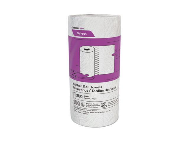 Cascades Tissue Group K250 8 x 11 in. Pro Select Kitchen Roll Towels - 2-Ply, 250 per Roll & 12 per Case