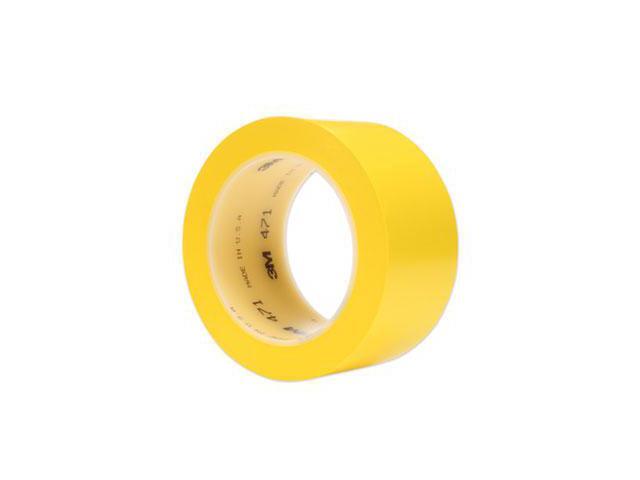 3M Vinyl Tape 471 Yellow, 2 in x 36 yd, Conveniently Packaged Pack of 1