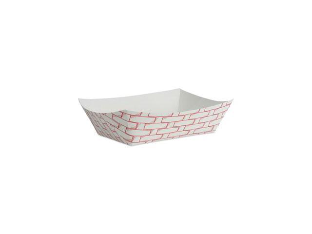 Boardwalk Paper Food Baskets 2.5lb Capacity Red/White 500/Carton 30LAG250