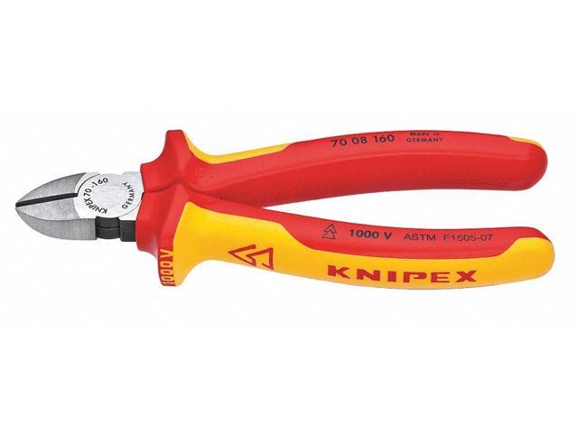 KNIPEX 70 08 160 SBA 6 1/4 in 70 Diagonal Cutting Plier Standard Cut Narrow