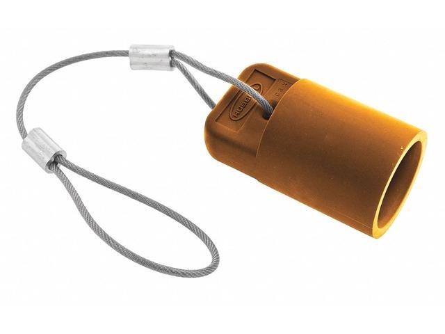 HUBBELL WIRING DEVICE-KELLEMS HBLFCAPO Single Pole Connector Cover,Female,Org