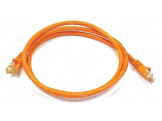 Monoprice Cat6 Ethernet Patch Cable - 3 Feet - Orange Network Internet Cord - RJ45, Stranded, 550Mhz, UTP, Pure Bare Copper Wire, 24AWG