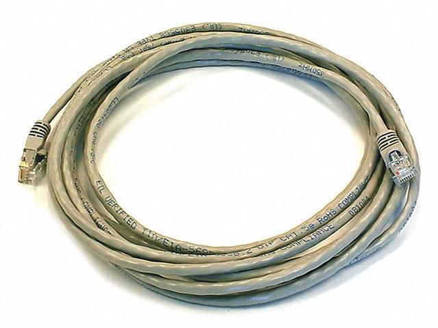 Monoprice Cat5e Ethernet Patch Cable - 14 Feet - Gray Network Internet Cord - RJ45, Stranded, 350Mhz, UTP, Pure Bare Copper Wire, 24AWG