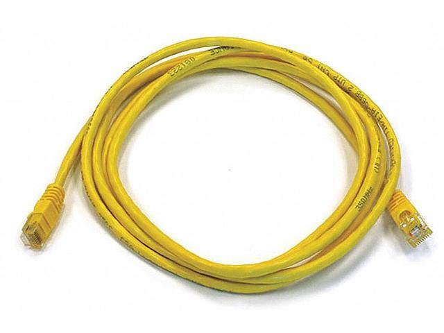 Monoprice Cat6 Ethernet Patch Cable - 7 Feet - Yellow Network Internet Cord - RJ45, Stranded, 550Mhz, UTP, Pure Bare Copper Wire, 24AWG