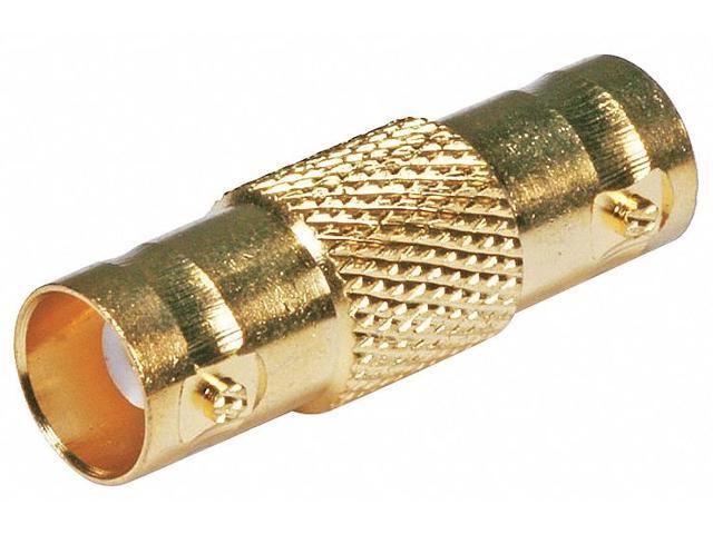 Monoprice 2-Port Coaxial Audio/Video Adapter, Gold Gold 4128