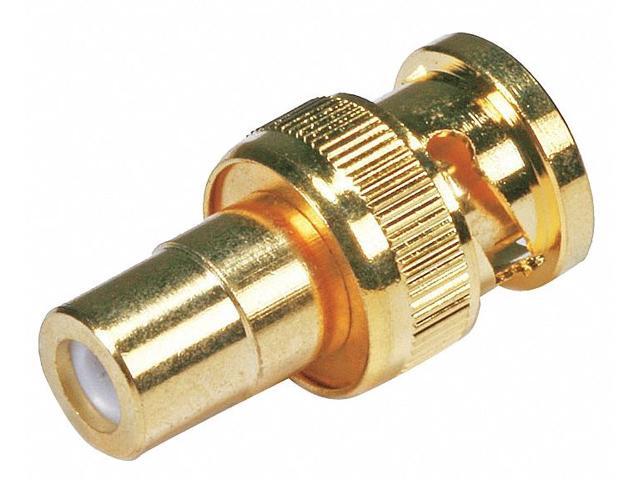 Monoprice BNC Male to RCA Female Adapter - Gold Plated Male Twist Lock