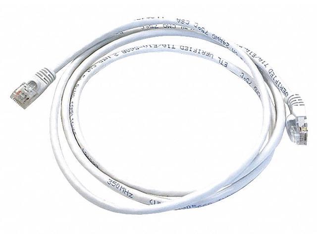 Monoprice Cat5e Ethernet Patch Cable - 5 Feet - White Network Internet Cord - RJ45, Stranded, 350Mhz, UTP, Pure Bare Copper Wire, 24AWG