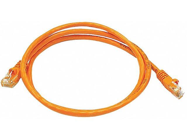 Monoprice Cat5e Ethernet Patch Cable - 3 Feet - Orange Network Internet Cord - RJ45, Stranded, 350Mhz, UTP, Pure Bare Copper Wire, 24AWG