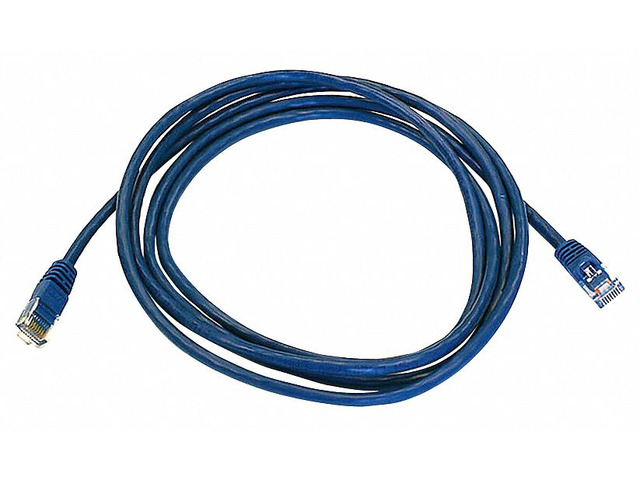 Monoprice Cat5e Ethernet Patch Cable - 7 Feet - Blue Network Internet Cord - RJ45, Stranded, 350Mhz, UTP, Pure Bare Copper Wire, 24AWG