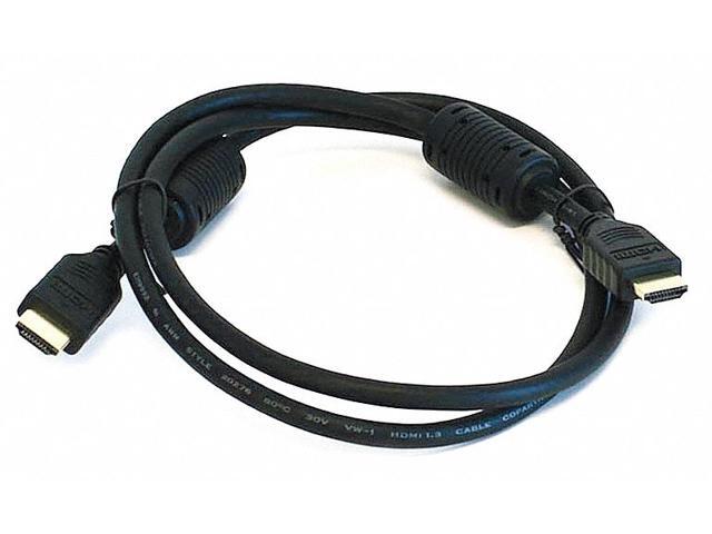 Monoprice High Speed HDMI Cable - 4 Feet - Black, 4K @ 24Hz, HDR, 18Gbps, YUV 4:4:4, 28AWG - Select Series