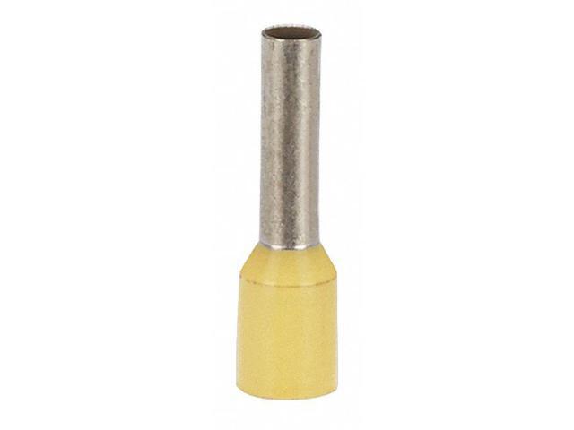 PANDUIT FSD79-8-D Ferrule, 14 AWG, PP, Yellow, 15/32in., PK500
