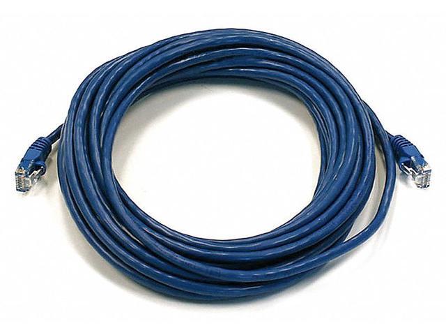 Monoprice Cat6 Ethernet Patch Cable - 25 Feet - Blue Network Internet Cord - RJ45, Stranded, 550Mhz, UTP, Pure Bare Copper Wire, 24AWG