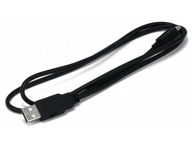 Monoprice USB/Lightning Cable - 3 Feet - Black USB-A to Mini-B, 5-Pin, 28AWG conductors