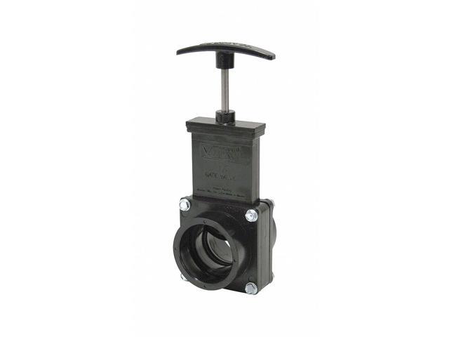 VALTERRA 7101GR Gate Valve,Class 125,1-1/2 In.,Slip,ABS