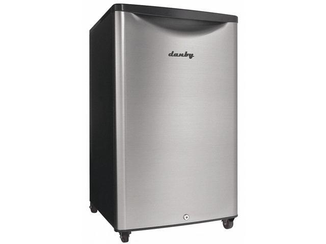 Danby 4.4 cu.ft. Small Indoor/Outdoor Compact Mini Refrigerator, Stainless Steel photo