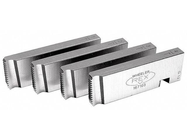 WHEELER-REX 847745 NPT Dies UDH,1/2 to 3/4, PK4