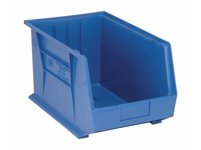 QUANTUM STORAGE SYSTEMS QUS260BL Blue Hang and Stack Bin, 18'L x 11'W x 10'H