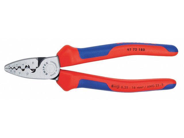 KNIPEX 97 72 180 7 1/4 in Crimper 23 to 5 AWG