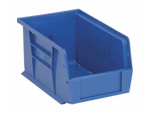 QUANTUM STORAGE SYSTEMS QUS221BL Blue Hang and Stack Bin, 9-1/4'L x 6'W x 5'H
